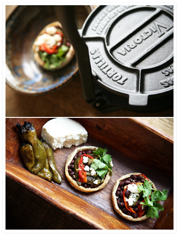 Sopes (Tartlet-like cakes made with masa harina)