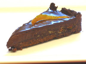 Dark Chocolate & Candied Orange Tart