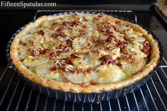 Potato Tart with Gruyere, Bacon, and Rosemary