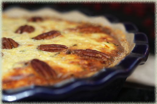 Chicken-Pecan Quiche