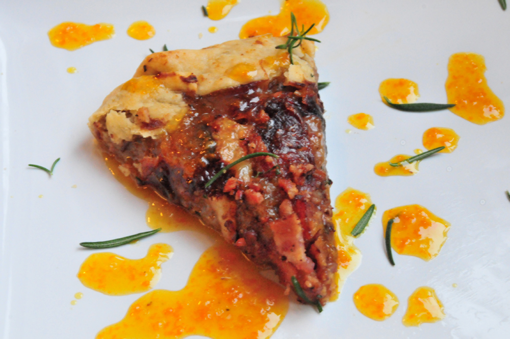A date with bacon, orange, and rosemary, too!