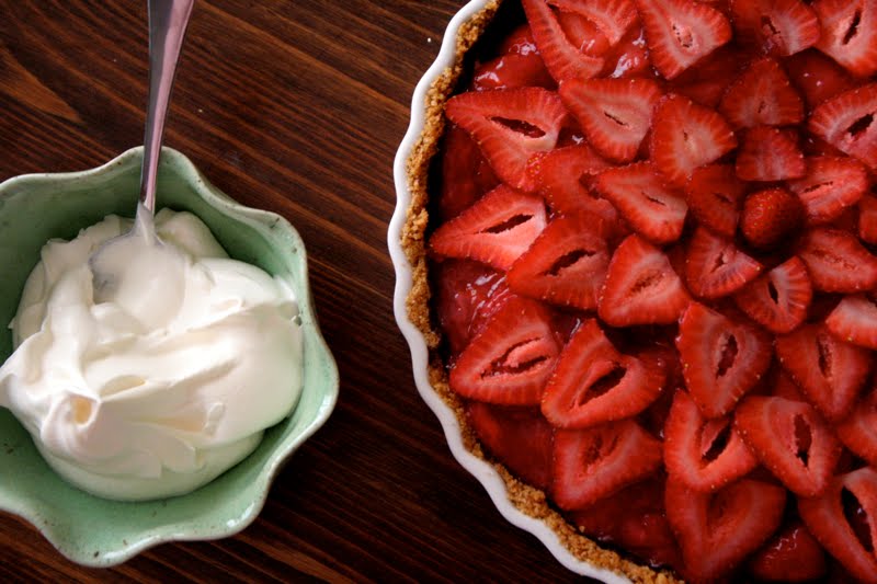 Dark Chocolate Strawberry Tart