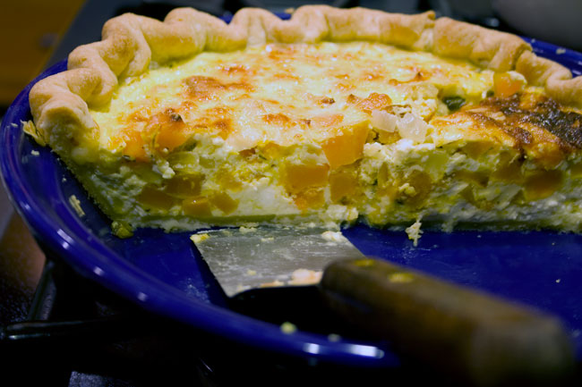Butternut Squash Quiche