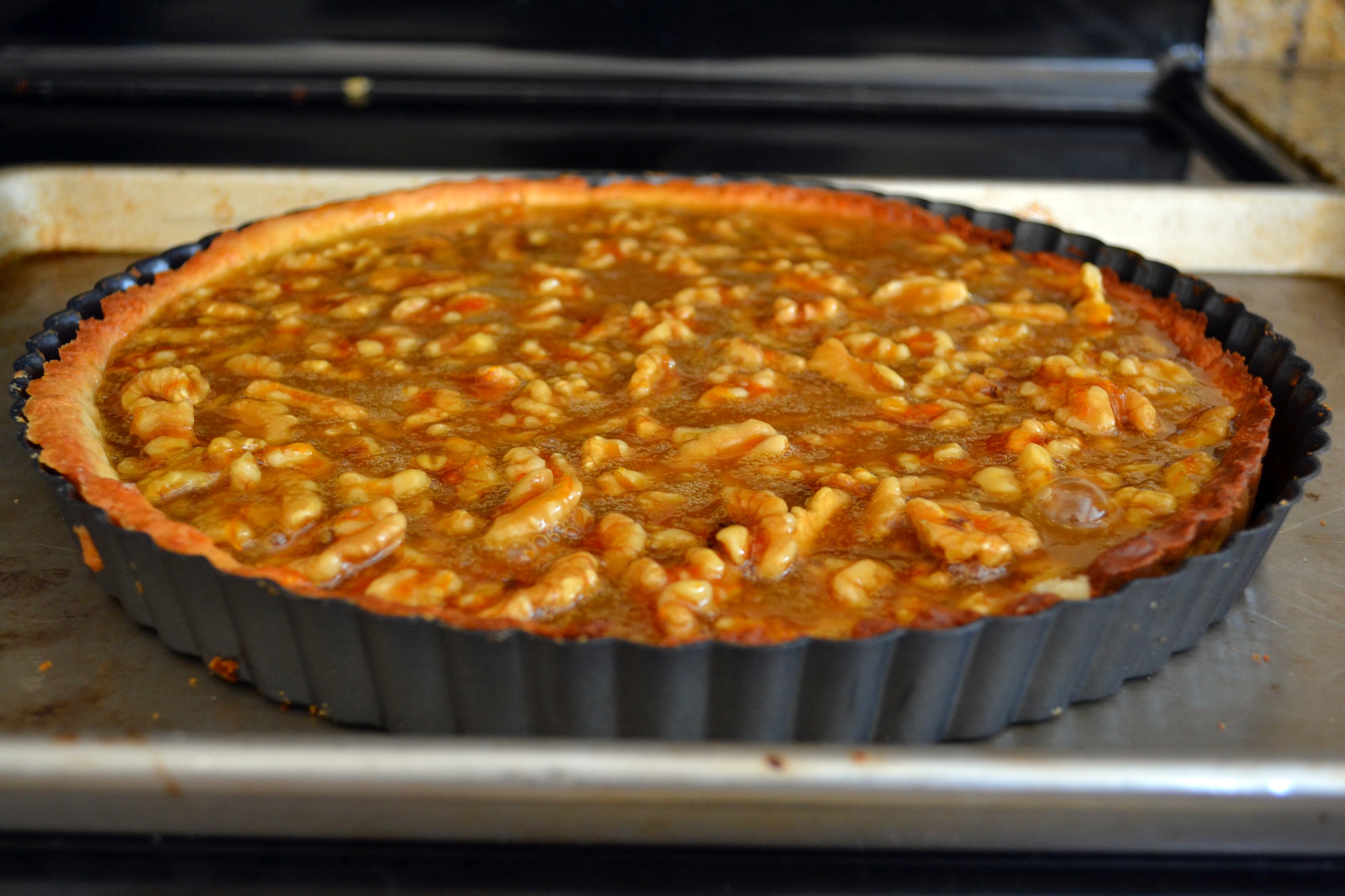 Grand Marnier Orange Walnut Tart