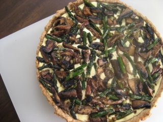 Stretching-Toward-Spring Vegetable Tart with Whole Wheat-Rosemary Shell