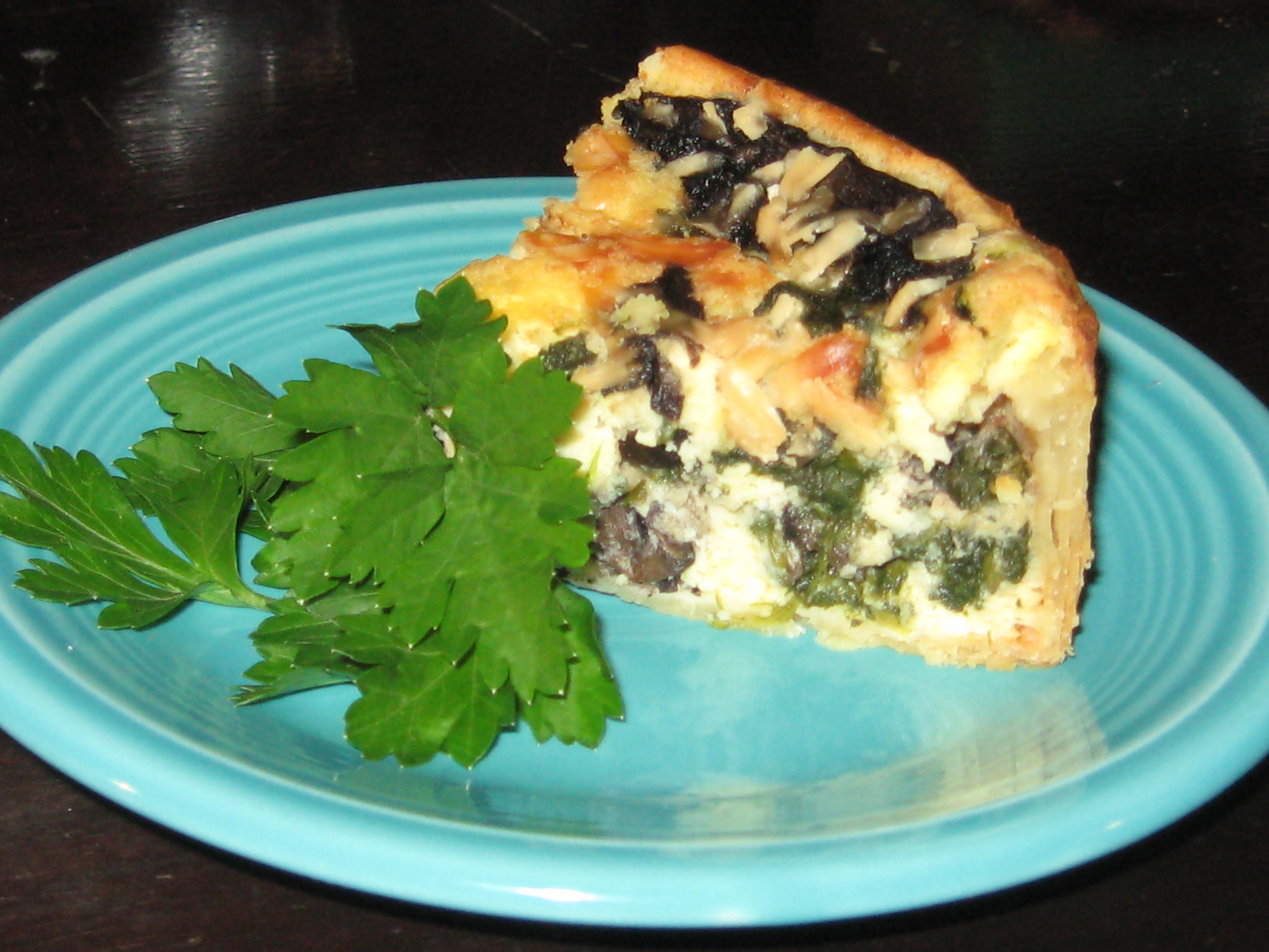 Portobello and Asiago Cheese Tart