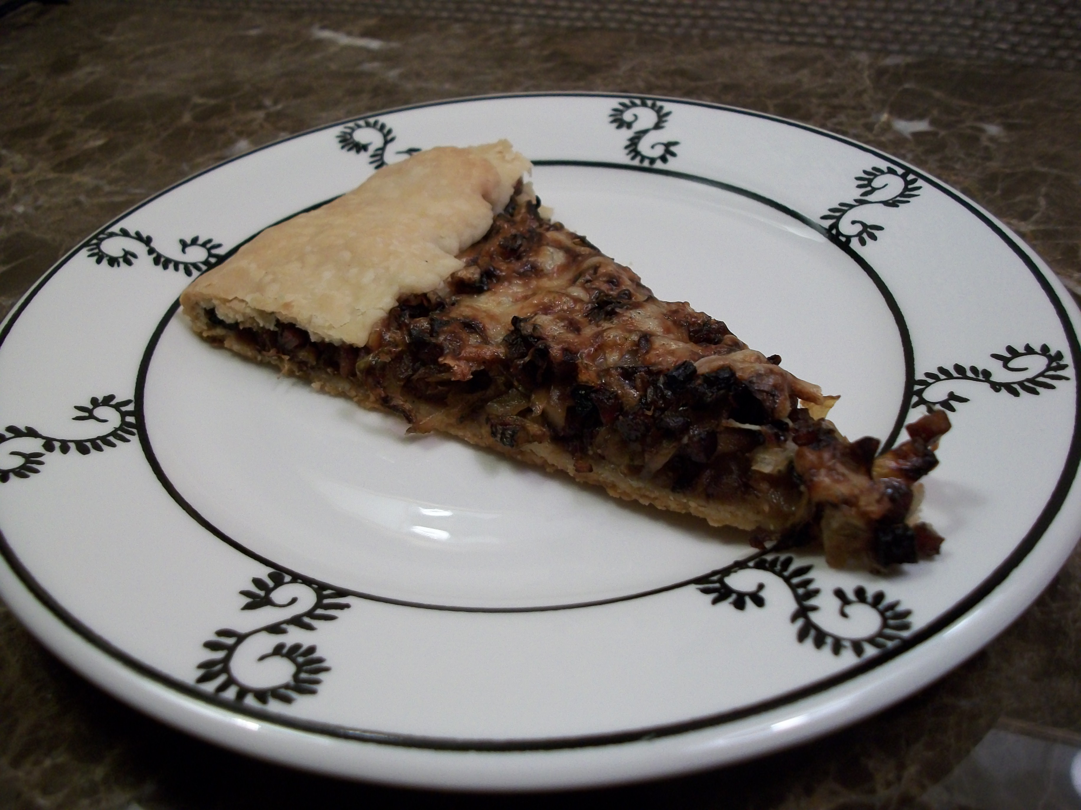 Cabbage, Pancetta, and Gruyere Tart