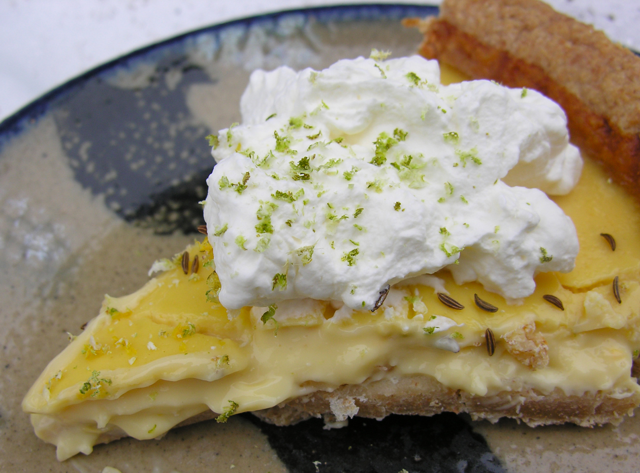 Rustic key lime pie, from the land of yogurt and honey
