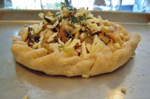 ONION, FENNEL, AND BACON TART 