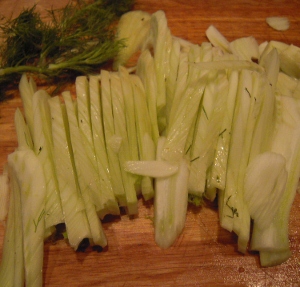ONION, FENNEL, AND BACON TART 