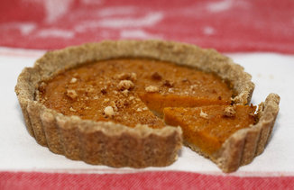 Roasted Butternut Squash And Amaretti Tart With Brown Butter Sage Crust