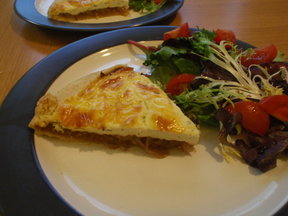Caramelized Onion and Chevre Galette with Stone Smoked Porter
