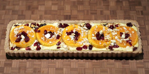 Ricotta Tart with Maple Glazed Winter Squash and Chèvre