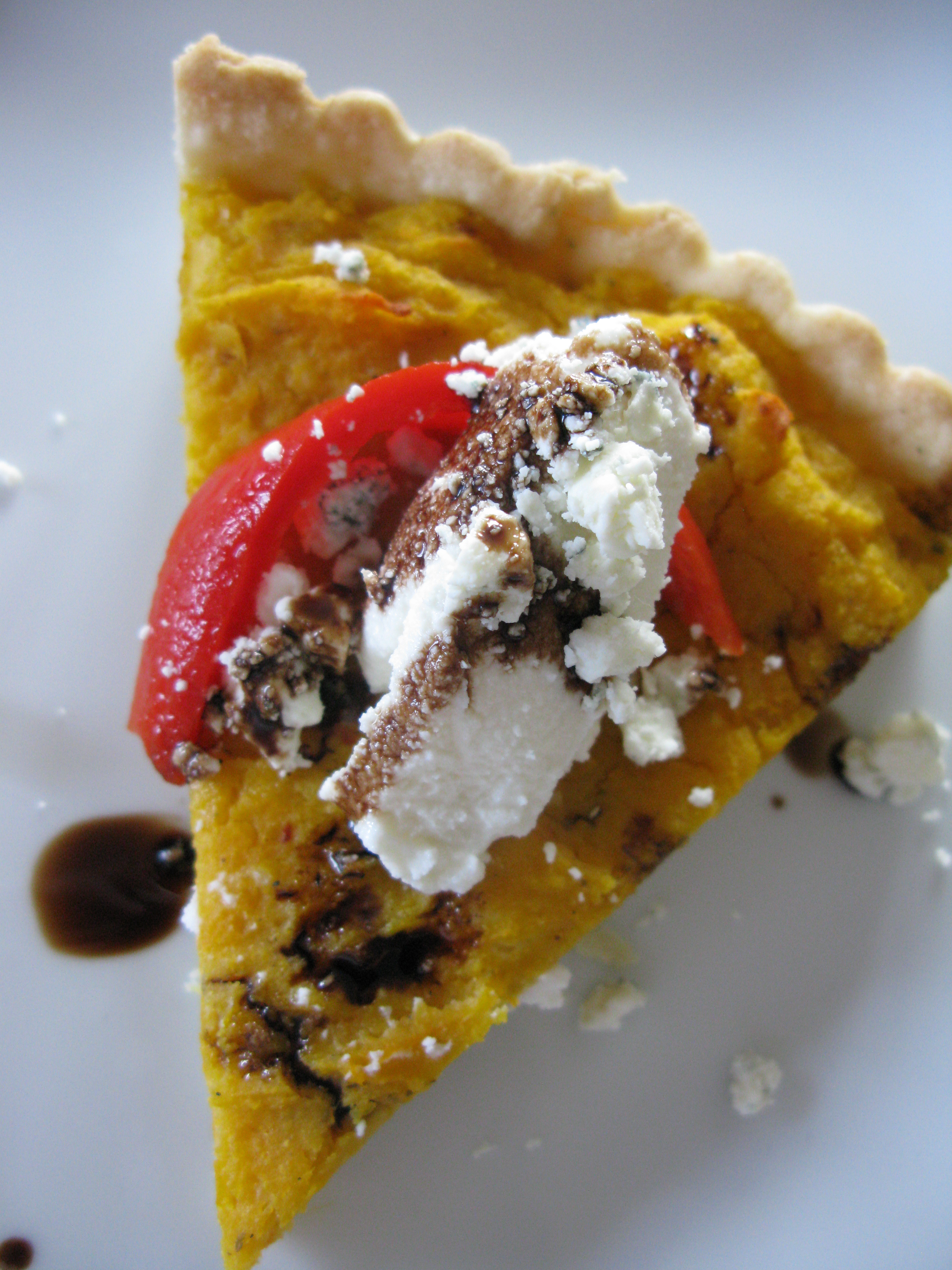 Butternut Squash and Gorgonzola Tart