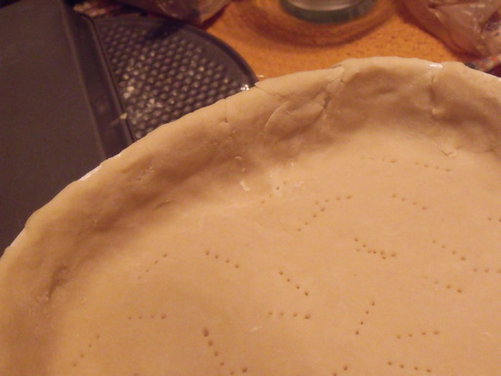 Very Rustic Custard Tart with Guava Sauce