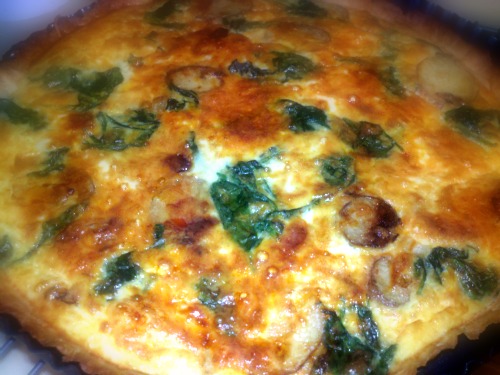 Spinach and Potato Quiche