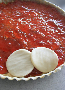 Quince Jelly Tart with Cinnamon Cream Cheese