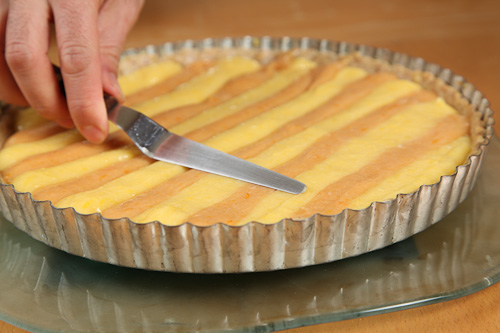 Ginger Lemon & Bourbon Blood Orange Tart with Cardamom Almond Crust 