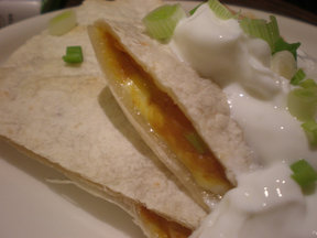 Quick Pumpkin Chile Quesadillas