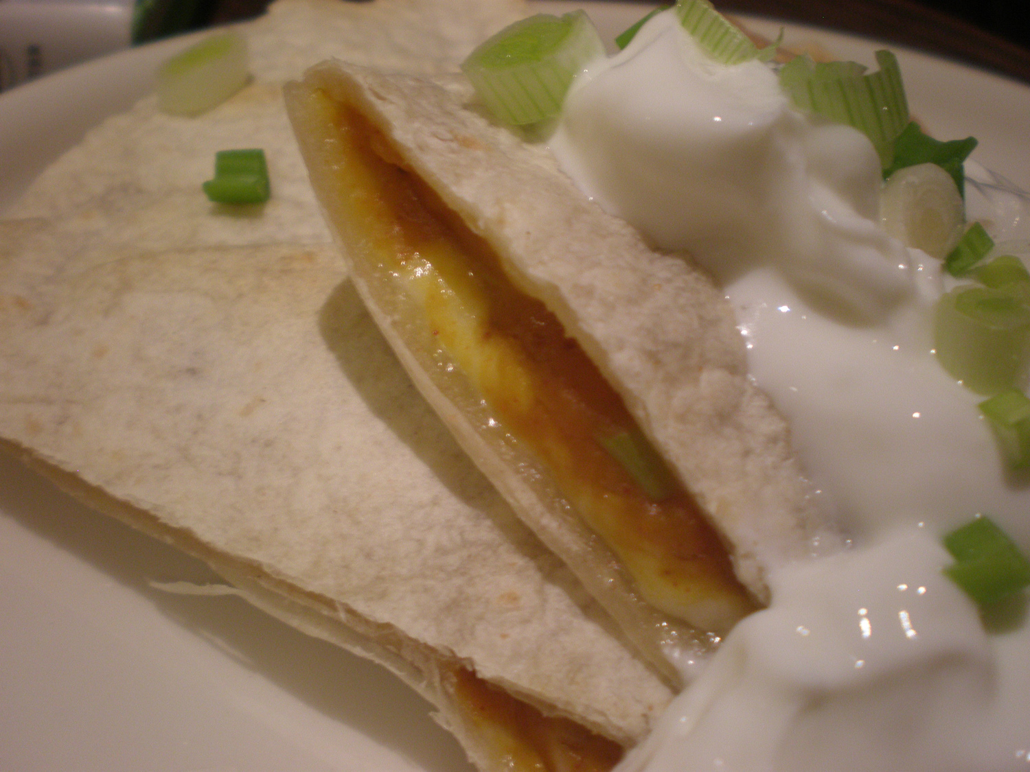 Quick Pumpkin Chile Quesadillas