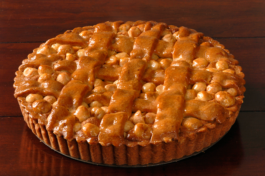 Macadamia Nut Tart with Frangipane and Raspberry Marmaladede