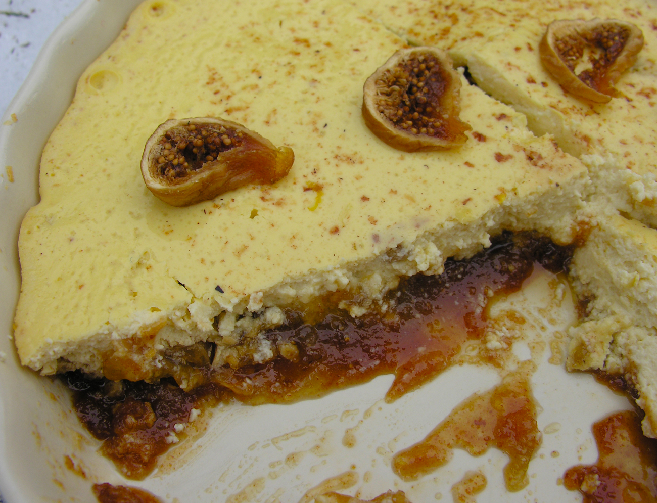 Figgy upside down cake