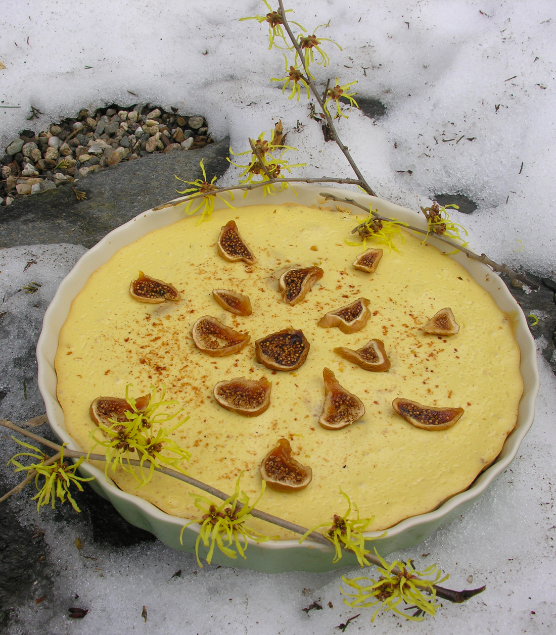 Figgy upside down cake