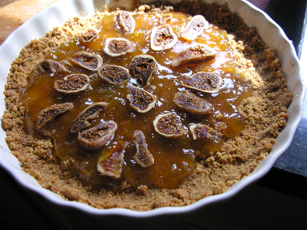 Figgy upside down cake