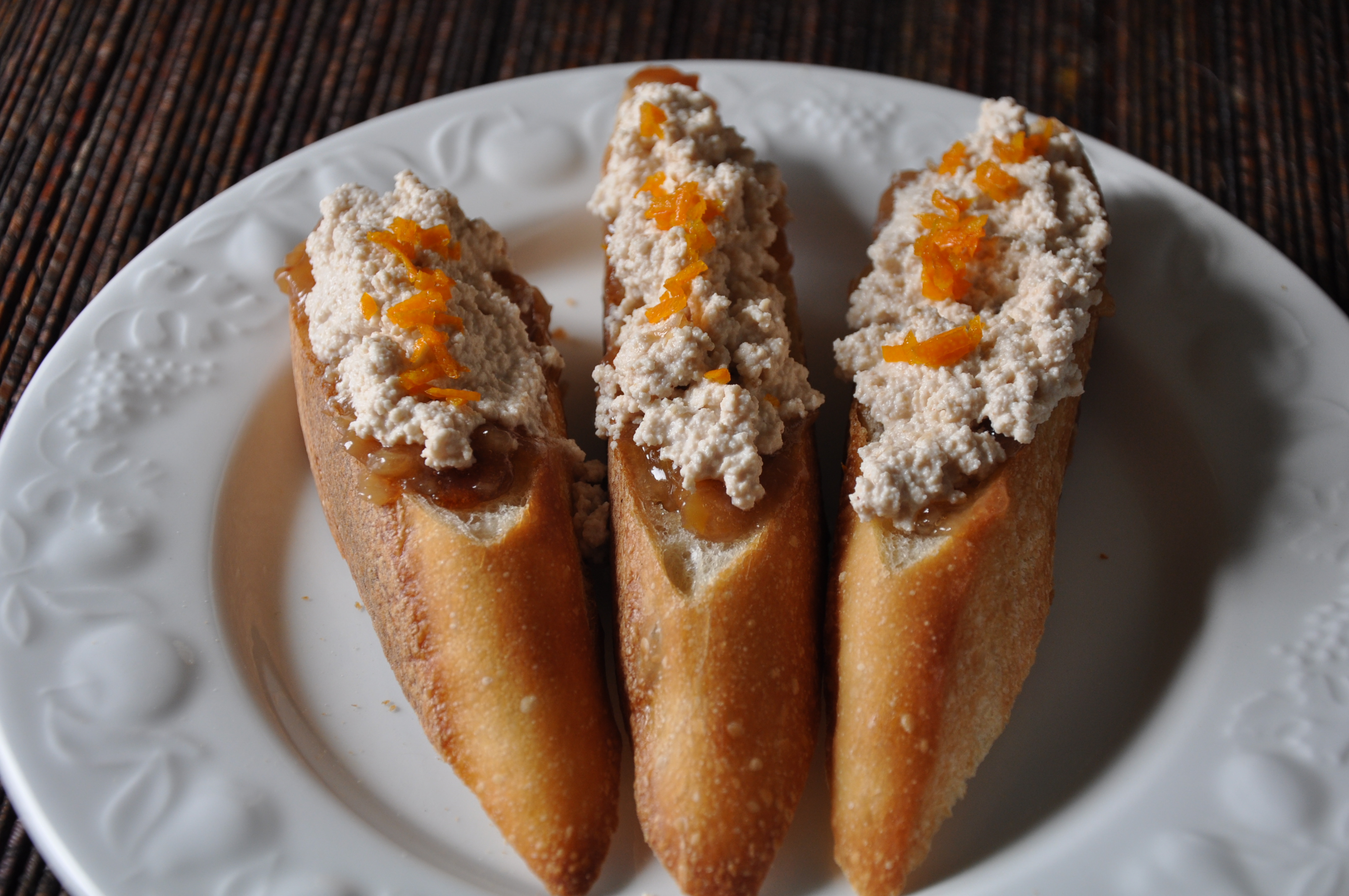 Sweet Almond Chhena Crostini