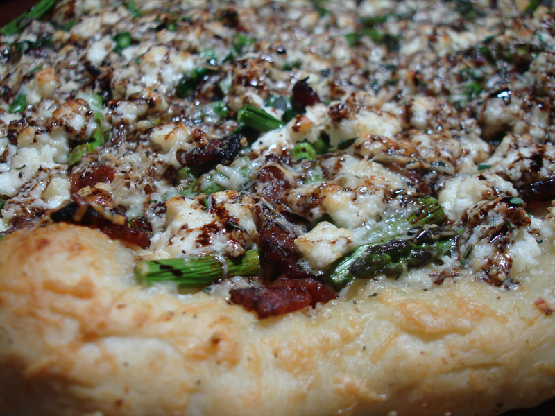 Springtime Asparagus and Ricotta Pizza