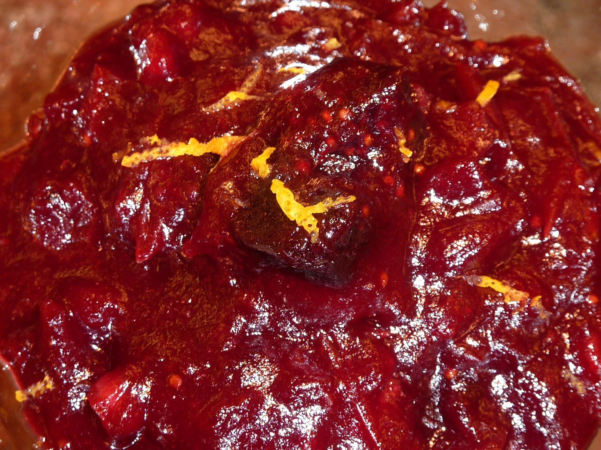 Cranberry Sauce with Figs, Candied Citrus and Mexican Chocolate