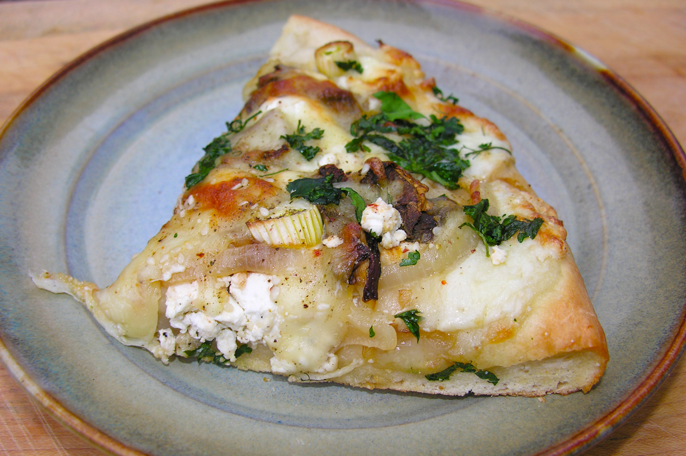A blonde pizza