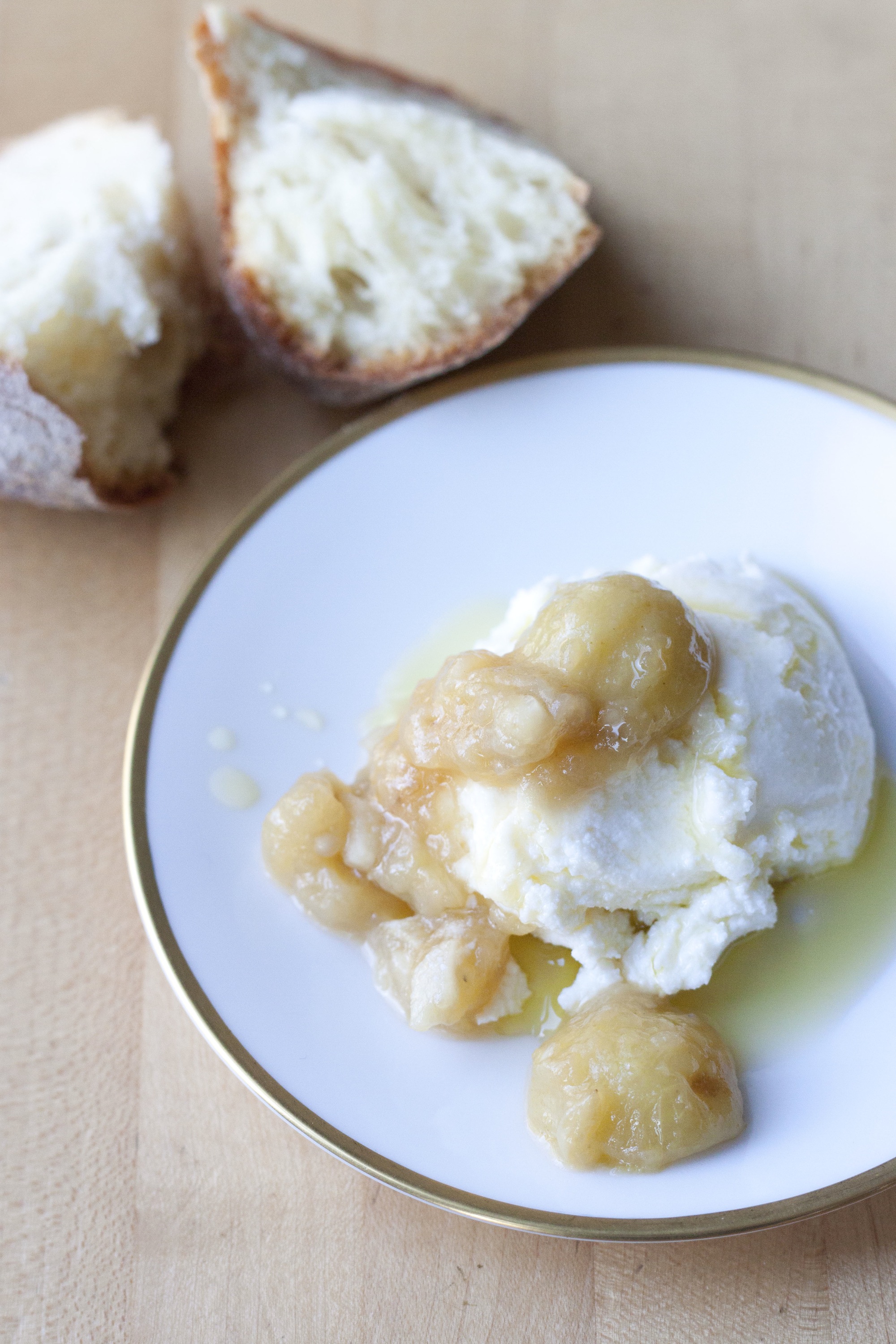 Ricotta with Honeyed Grapes