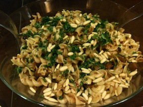 Eggplant Caponata Pasta Salad (Vegan)