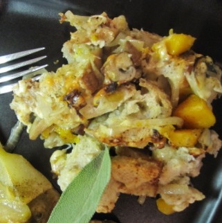 Cheesy Butternut Squash Stuffing