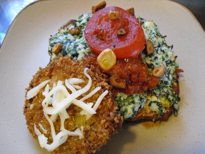 Ricotta & Spinach Stuffed Portobellos