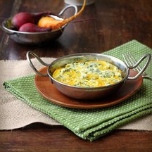 Roasted Yellow Beet and Ricotta Tian