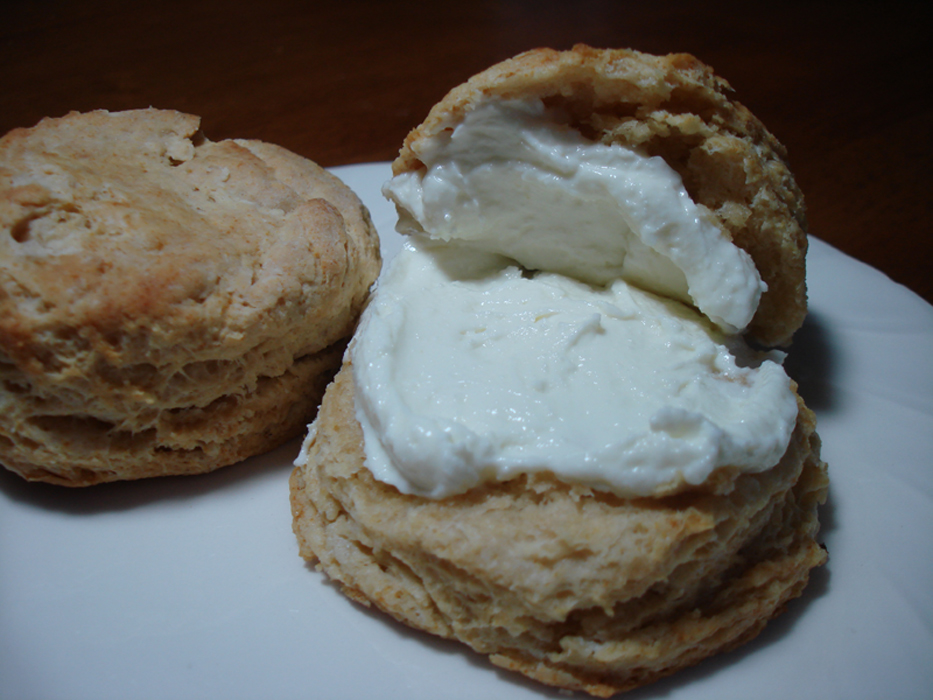 Curds & Whey Biscuits with Infused Honey & Ricotta Spread