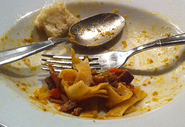 Fettuccine with Leeks and Bacon