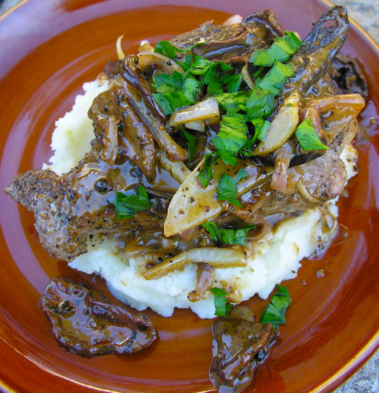 Brandy Maple Pepper Steak Flambe Recipe on Food52