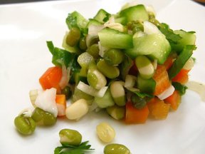 Sprouted Mung bean salad
