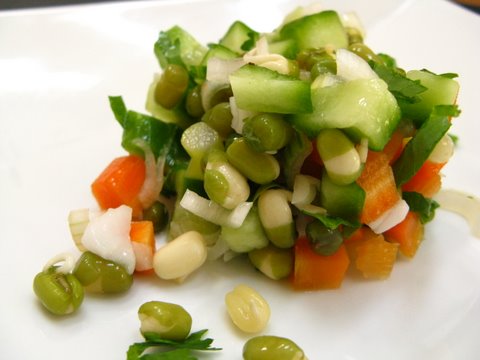 Sprouted Mung bean salad