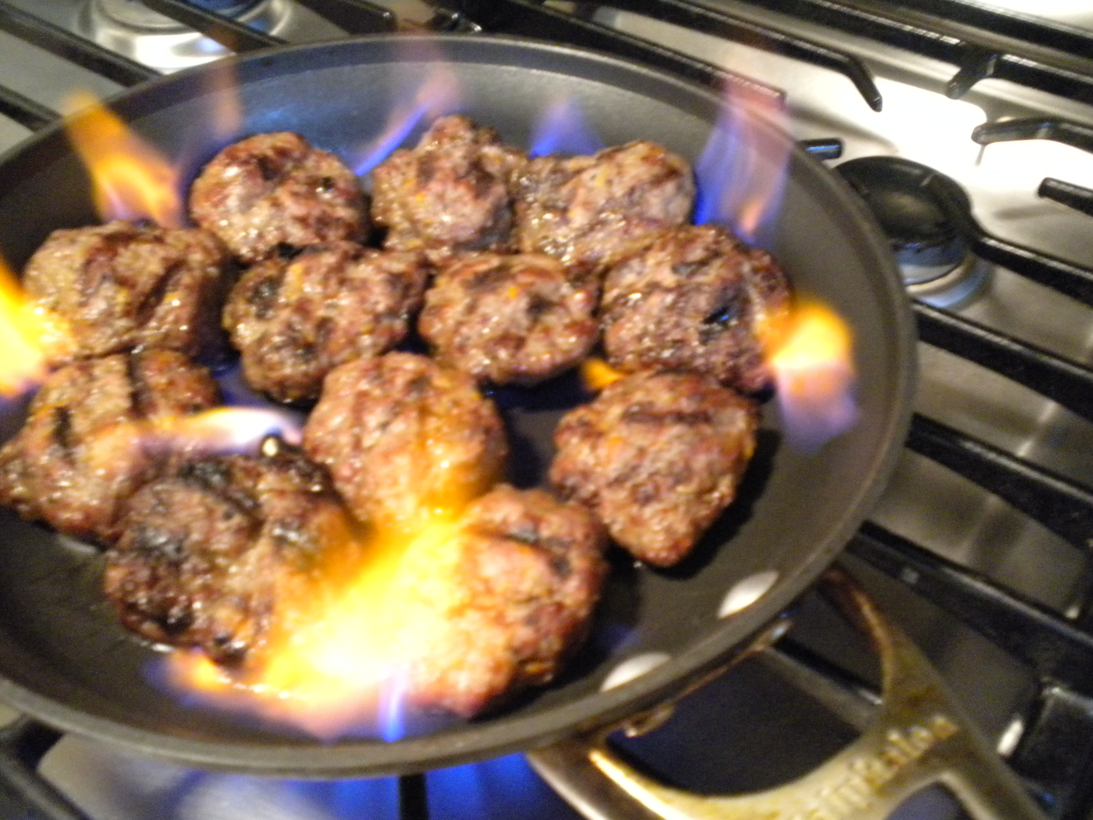 Meatballs Aflame!