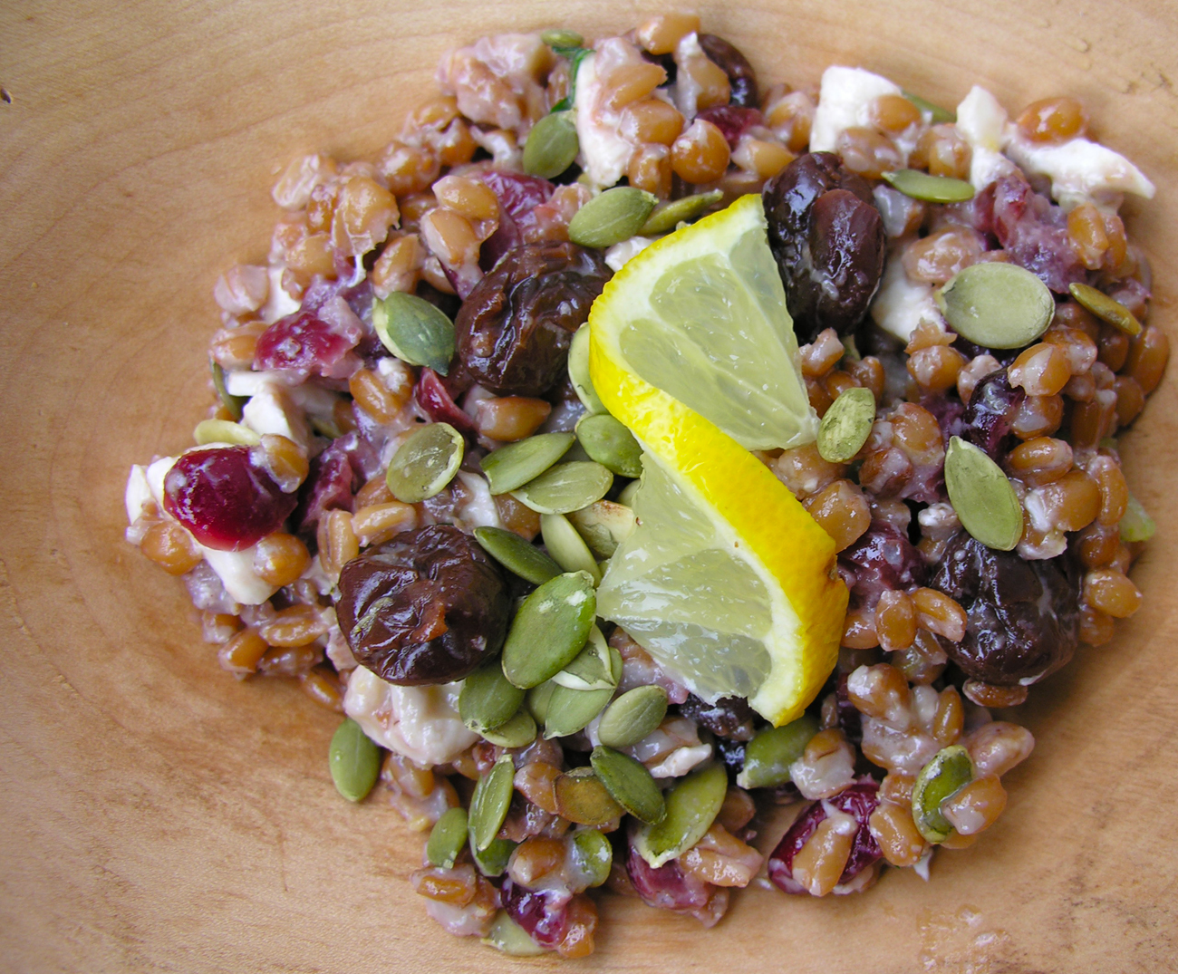 A Salad with Spelt Whole Grains
