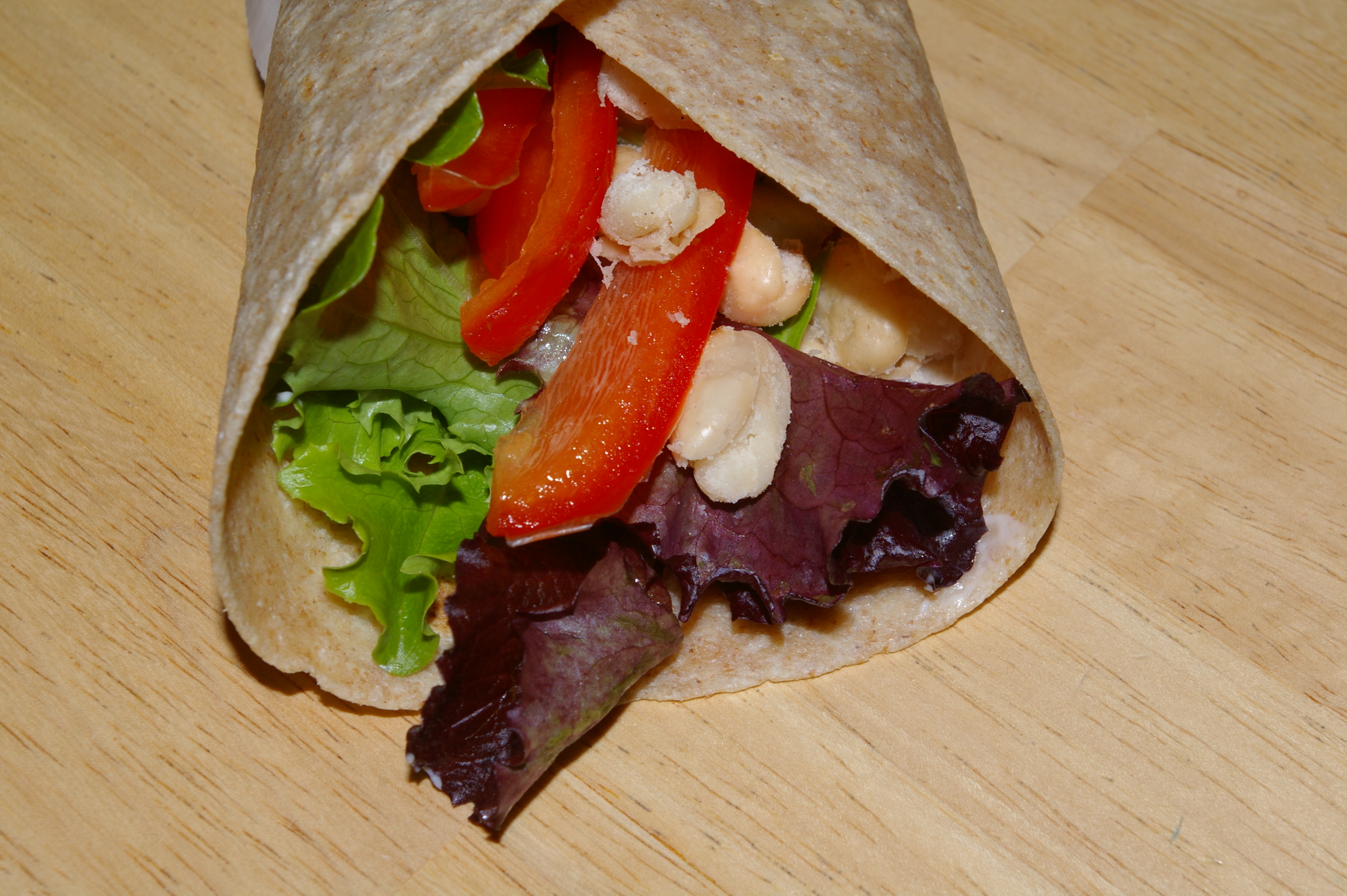 Whole Wheat Wrap with Oven Roasted Beans