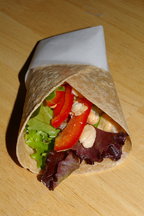 Whole Wheat Wrap with Oven Roasted Beans