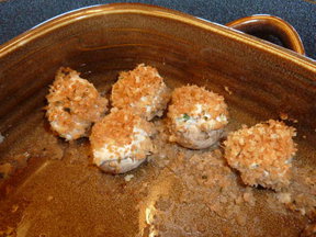 Tofu Stuffed Mushrooms