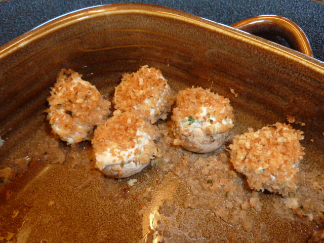 Tofu Stuffed Mushrooms