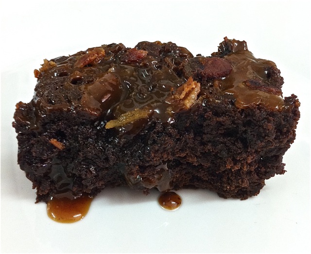 Brownies with Bacon Caramel