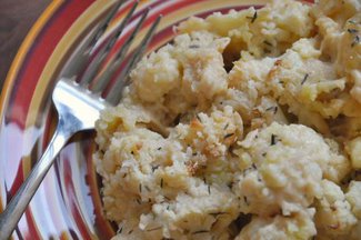 Creamy baked cauliflower